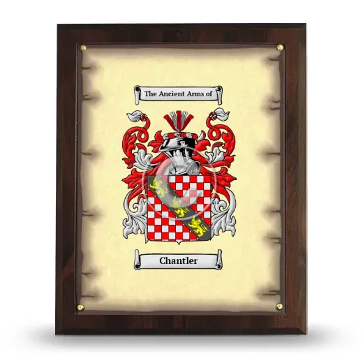 Chantler Coat of Arms Plaque
