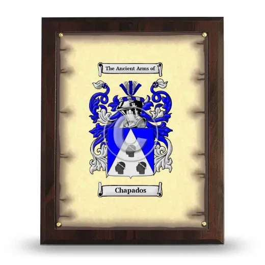 Chapados Coat of Arms Plaque