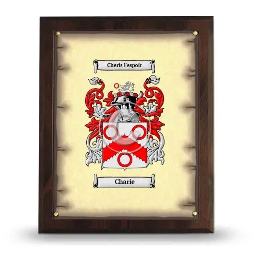 Charie Coat of Arms Plaque