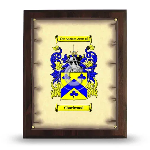 Charlwood Coat of Arms Plaque