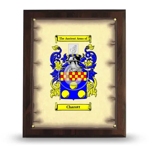 Charott Coat of Arms Plaque