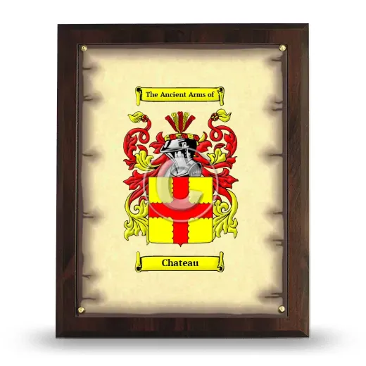 Chateau Coat of Arms Plaque