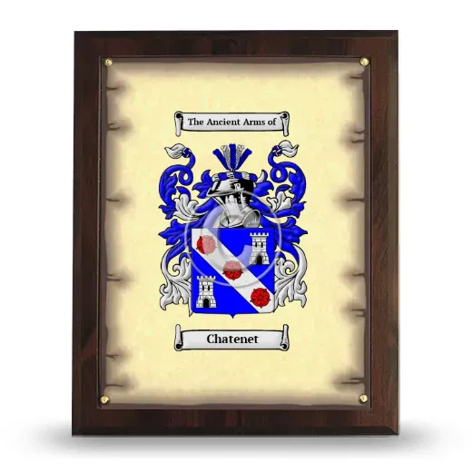 Chatenet Coat of Arms Plaque