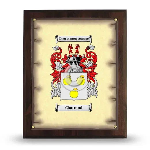Chatrand Coat of Arms Plaque
