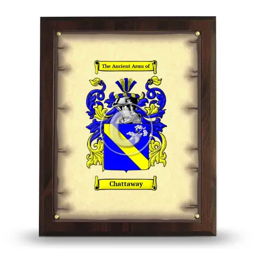 Chattaway Coat of Arms Plaque