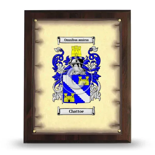 Chattoe Coat of Arms Plaque