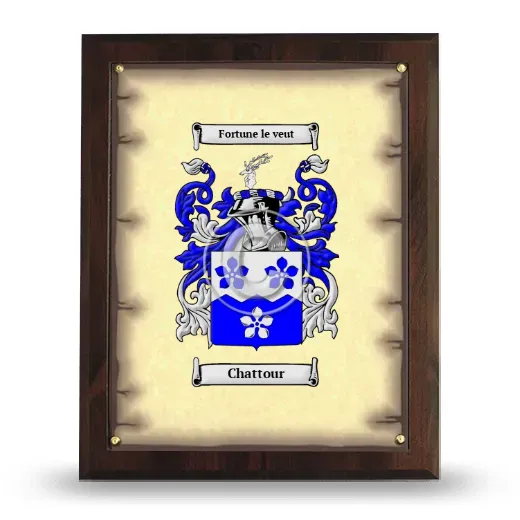 Chattour Coat of Arms Plaque
