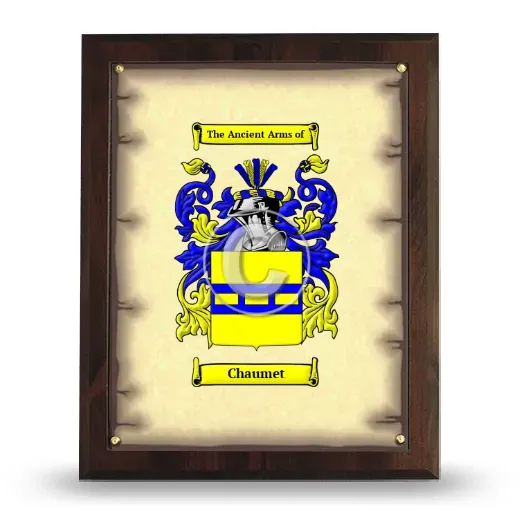 Chaumet Coat of Arms Plaque