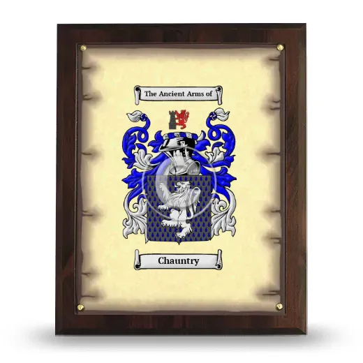 Chauntry Coat of Arms Plaque