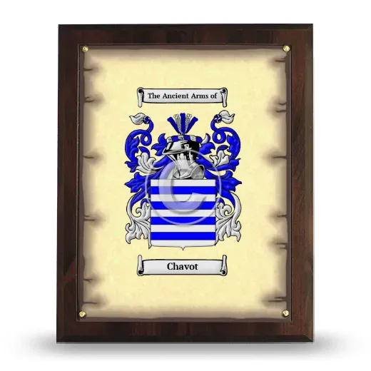 Chavot Coat of Arms Plaque
