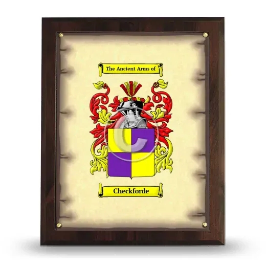 Checkforde Coat of Arms Plaque