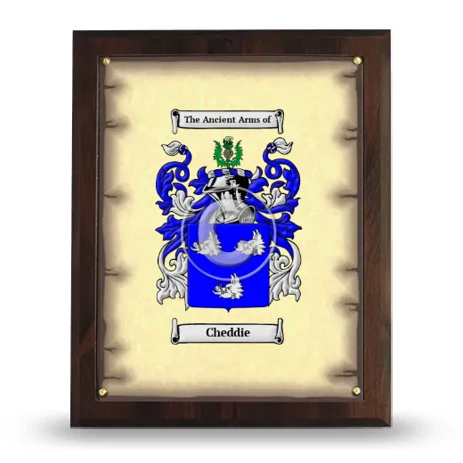 Cheddie Coat of Arms Plaque