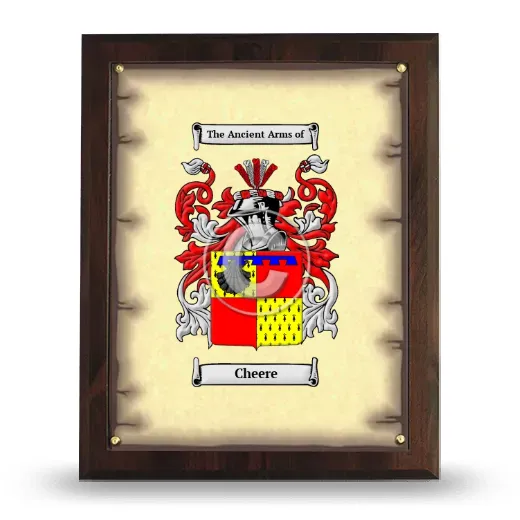 Cheere Coat of Arms Plaque