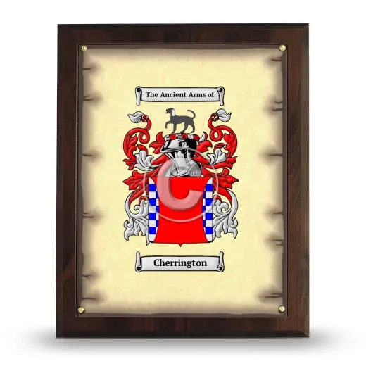 Cherrington Coat of Arms Plaque