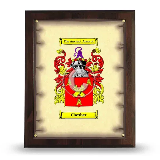Chesher Coat of Arms Plaque