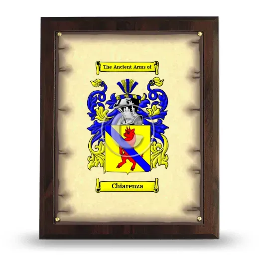 Chiarenza Coat of Arms Plaque