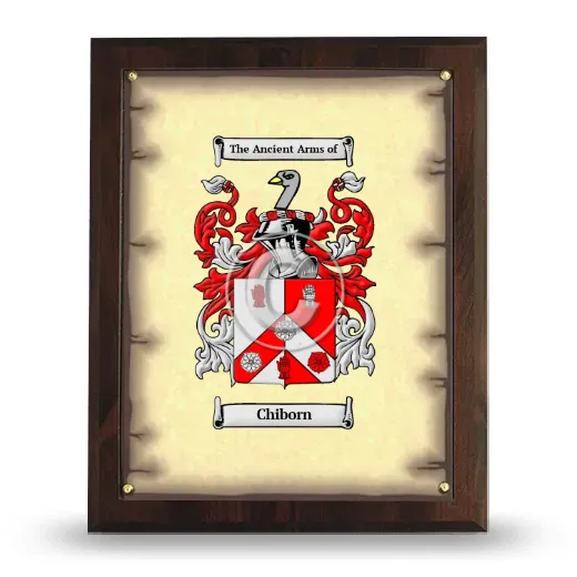 Chiborn Coat of Arms Plaque