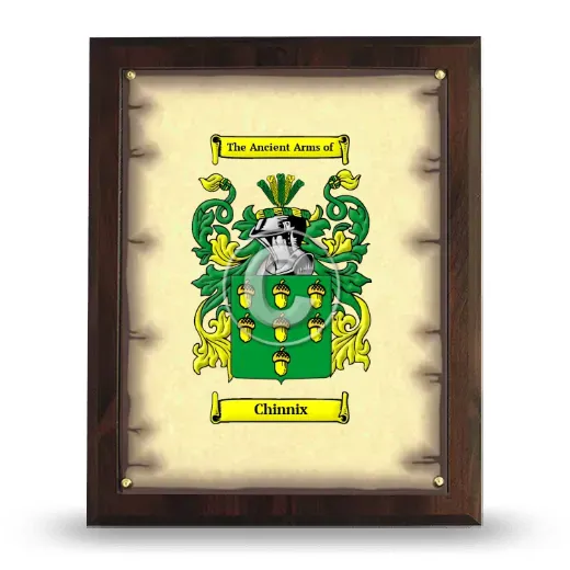 Chinnix Coat of Arms Plaque
