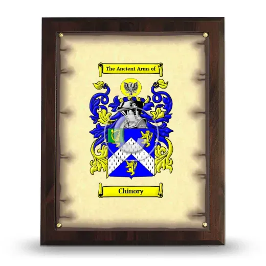 Chinory Coat of Arms Plaque