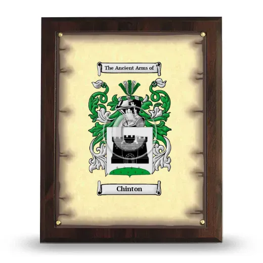 Chinton Coat of Arms Plaque