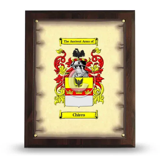 Chirco Coat of Arms Plaque