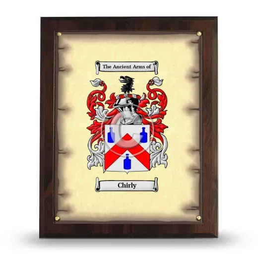 Chirly Coat of Arms Plaque