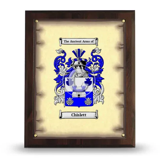 Chislett Coat of Arms Plaque
