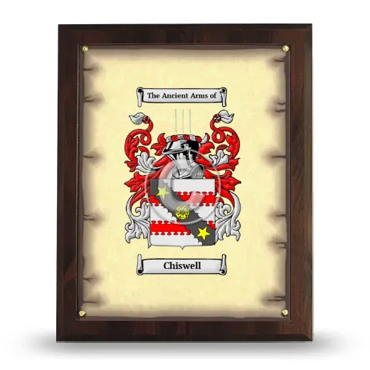 Chiswell Coat of Arms Plaque
