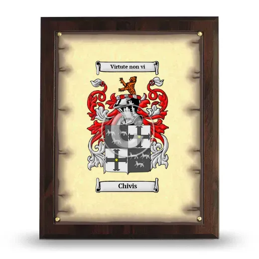 Chivis Coat of Arms Plaque