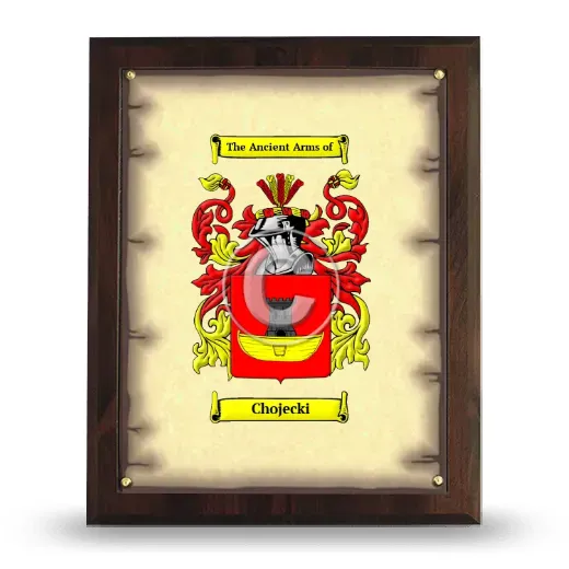Chojecki Coat of Arms Plaque