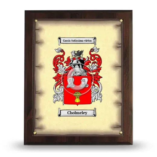 Cholmeley Coat of Arms Plaque