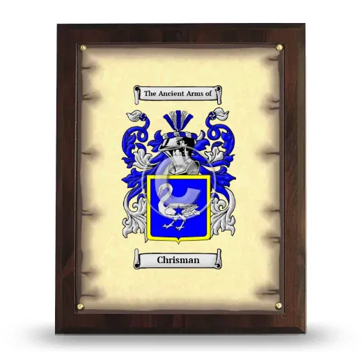 Chrisman Coat of Arms Plaque