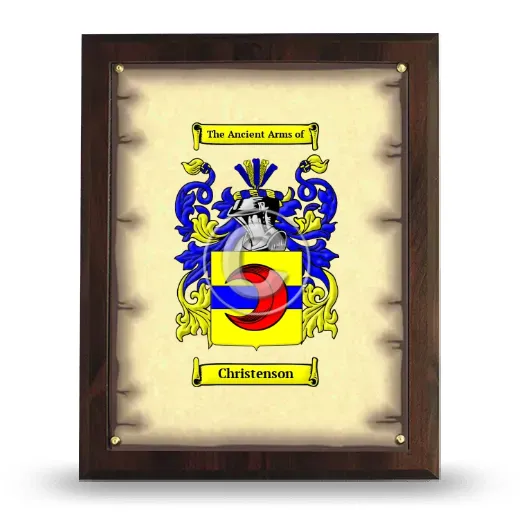 Christenson Coat of Arms Plaque