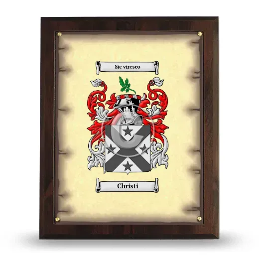 Christi Coat of Arms Plaque