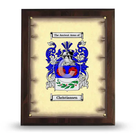 Christiansen Coat of Arms Plaque