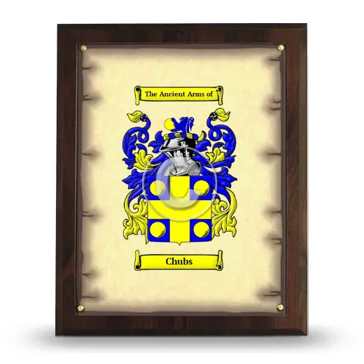 Chubs Coat of Arms Plaque