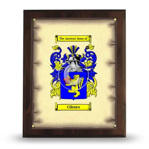 Cilento Coat of Arms Plaque