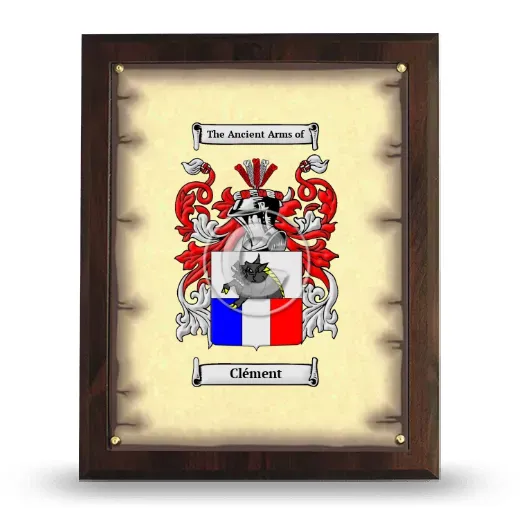 Clément Coat of Arms Plaque
