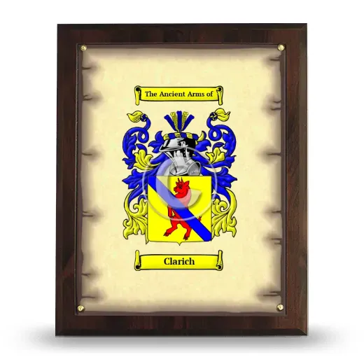 Clarich Coat of Arms Plaque