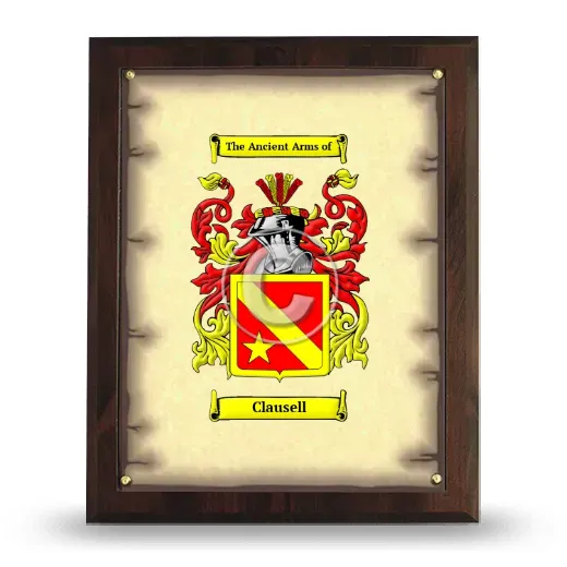 Clausell Coat of Arms Plaque