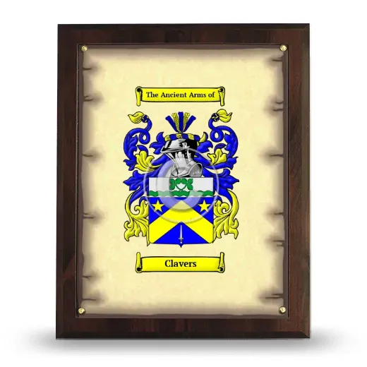 Clavers Coat of Arms Plaque