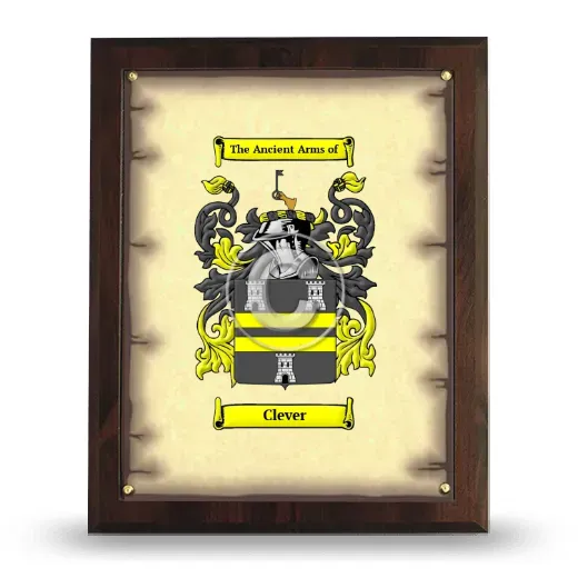 Clever Coat of Arms Plaque