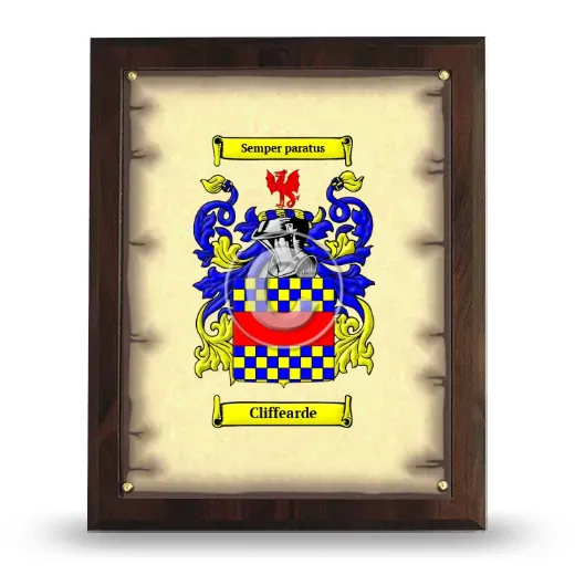 Cliffearde Coat of Arms Plaque