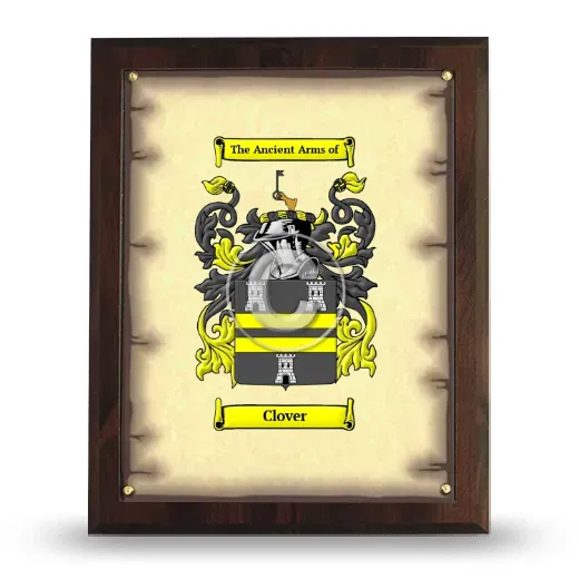 Clover Coat of Arms Plaque