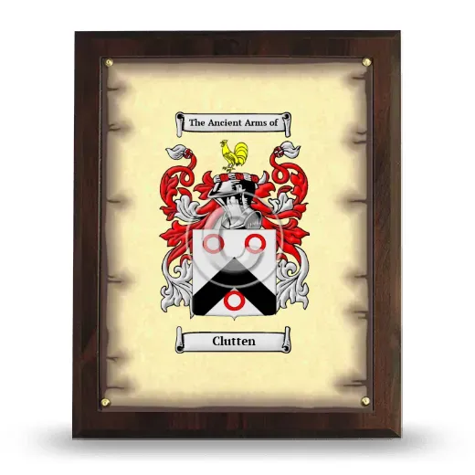 Clutten Coat of Arms Plaque
