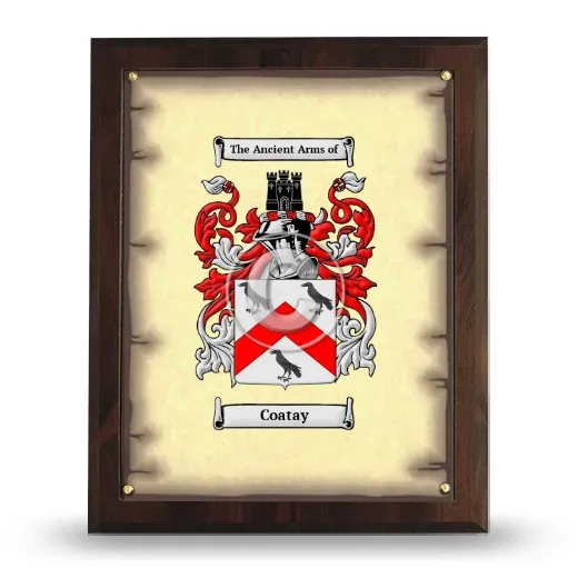 Coatay Coat of Arms Plaque