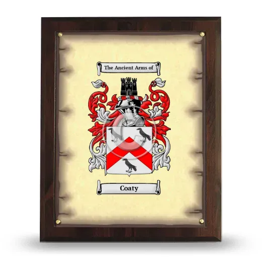 Coaty Coat of Arms Plaque
