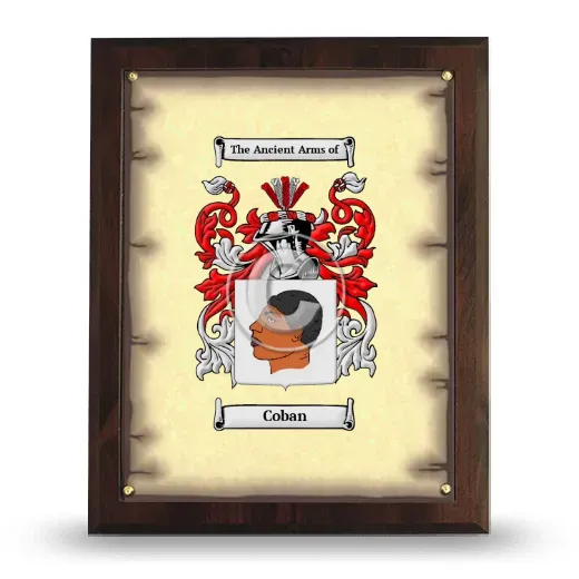 Coban Coat of Arms Plaque