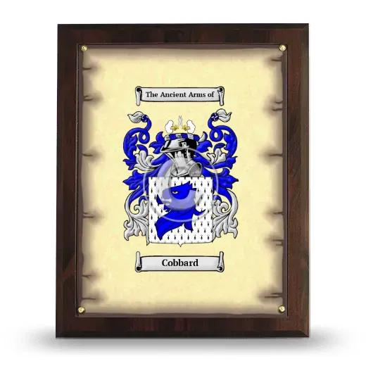 Cobbard Coat of Arms Plaque