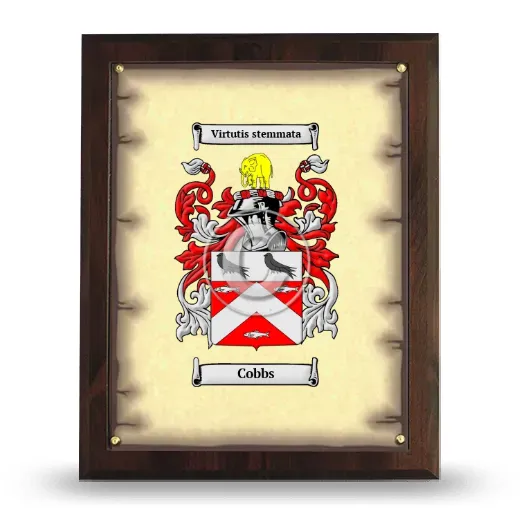 Cobbs Coat of Arms Plaque